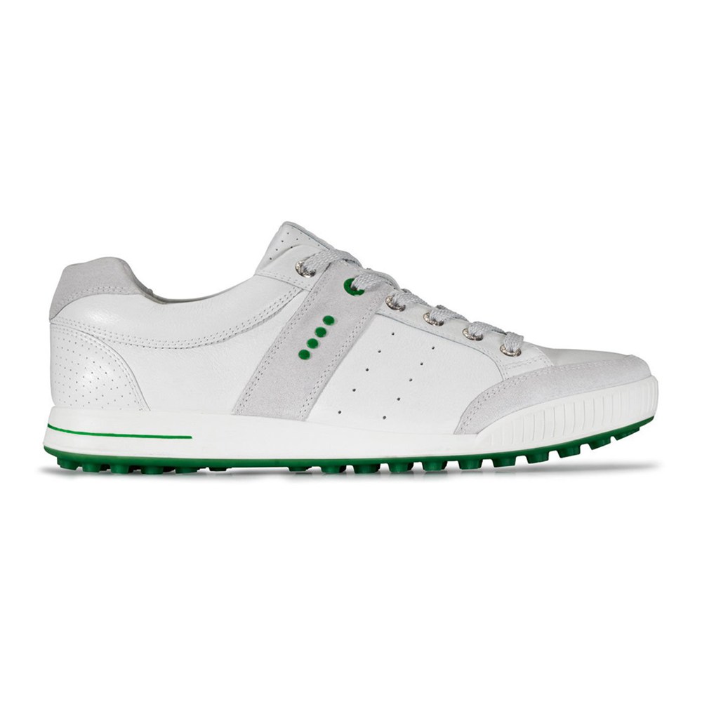 Mens Golf Shoes - ECCO Original Street - White - 5109TDCPH